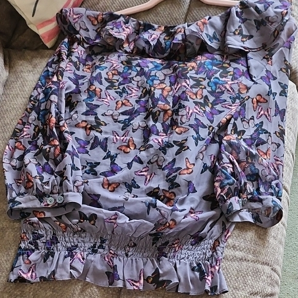 Ted Baker Multicolor Patterned Top - Picture 8 of 8